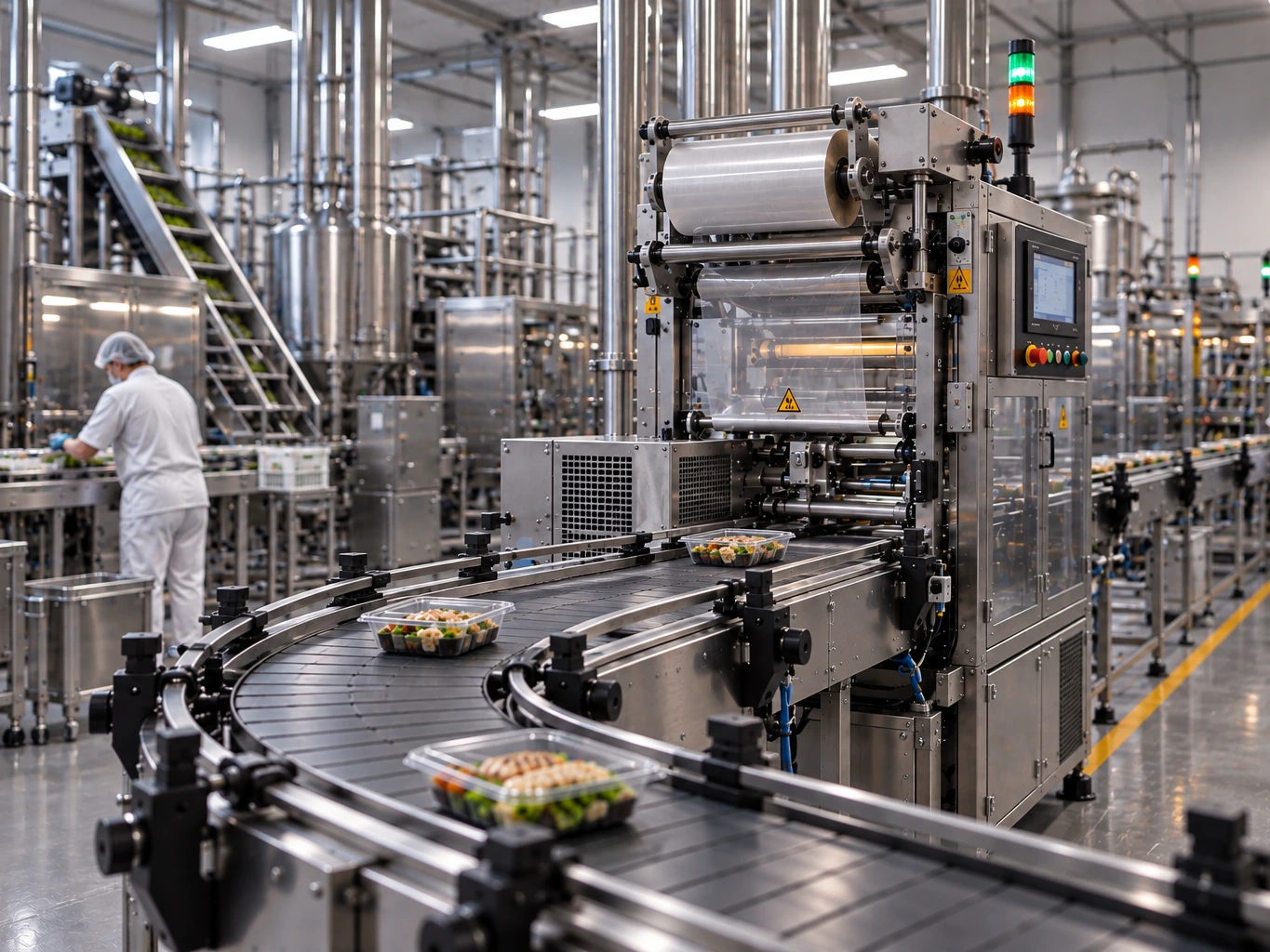 Industrial environment in the Food sector, one of those served by TECSI